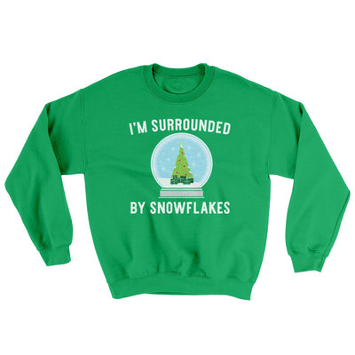 I'm Surrounded By Snowflakes Ugly Sweater Irish Green | Funny Shirt from Famous In Real Life