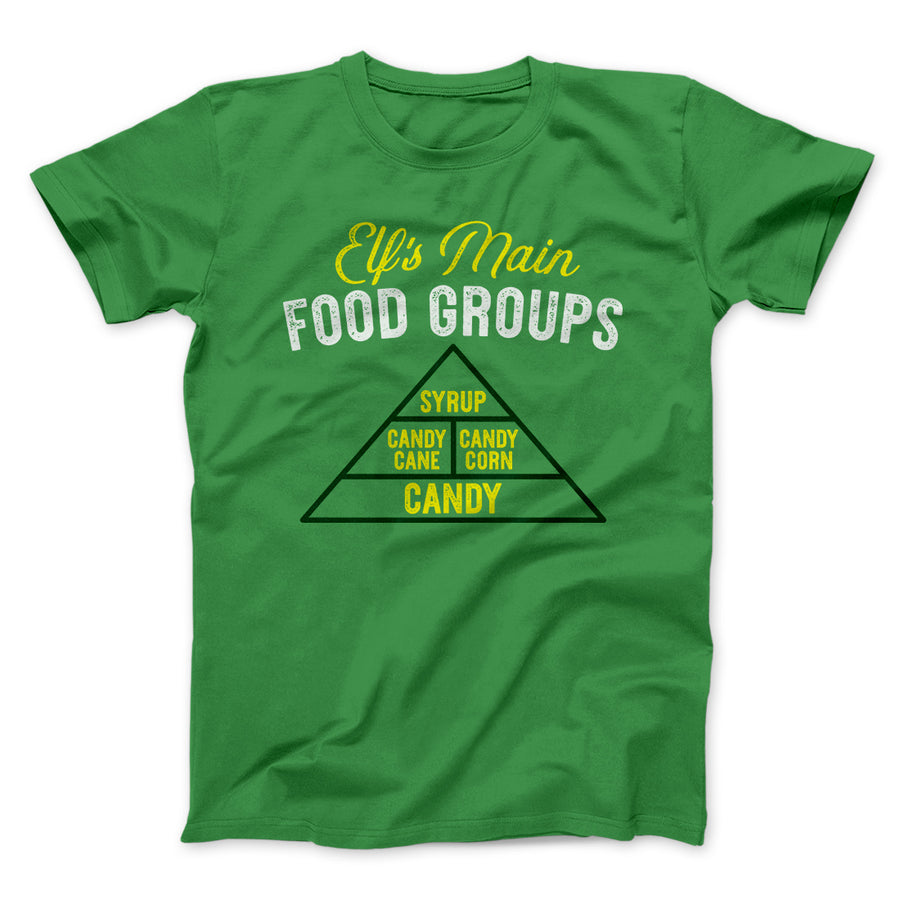 Elf Main Food Groups Funny Movie Men/Unisex T-Shirt | Funny Shirt from Famous In Real Life