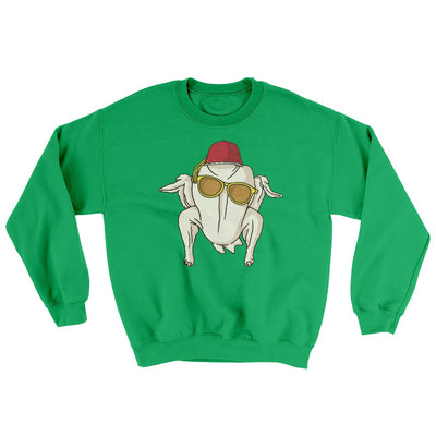 Monica Turkey Head Ugly Sweater Irish Green | Funny Shirt from Famous In Real Life
