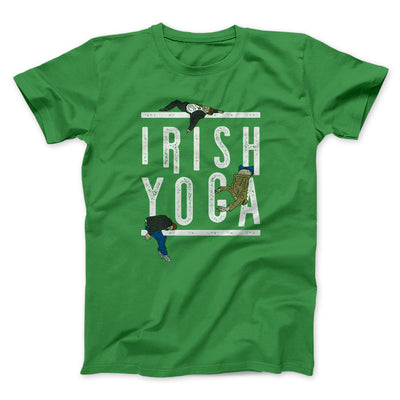 Irish Yoga Men/Unisex T-Shirt Kelly | Funny Shirt from Famous In Real Life