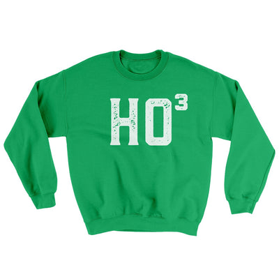 Ho Cubed Men/Unisex Ugly Sweater Irish Green | Funny Shirt from Famous In Real Life