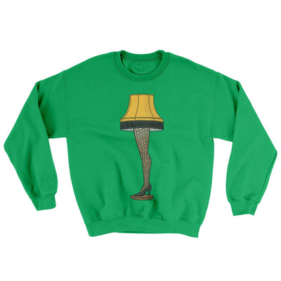 Leg Lamp Ugly Sweater Irish Green | Funny Shirt from Famous In Real Life