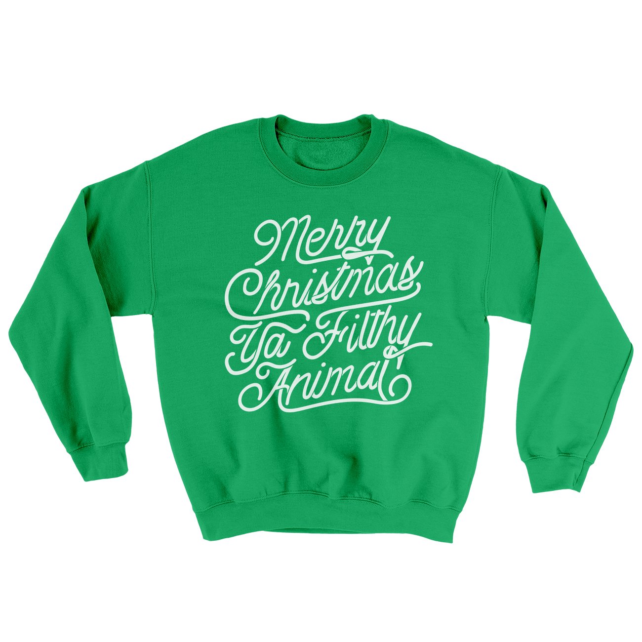 Merry Christmas Ya Filthy Animal Funny Movie Men/Unisex Ugly Sweater | Funny Shirt from Famous In Real Life