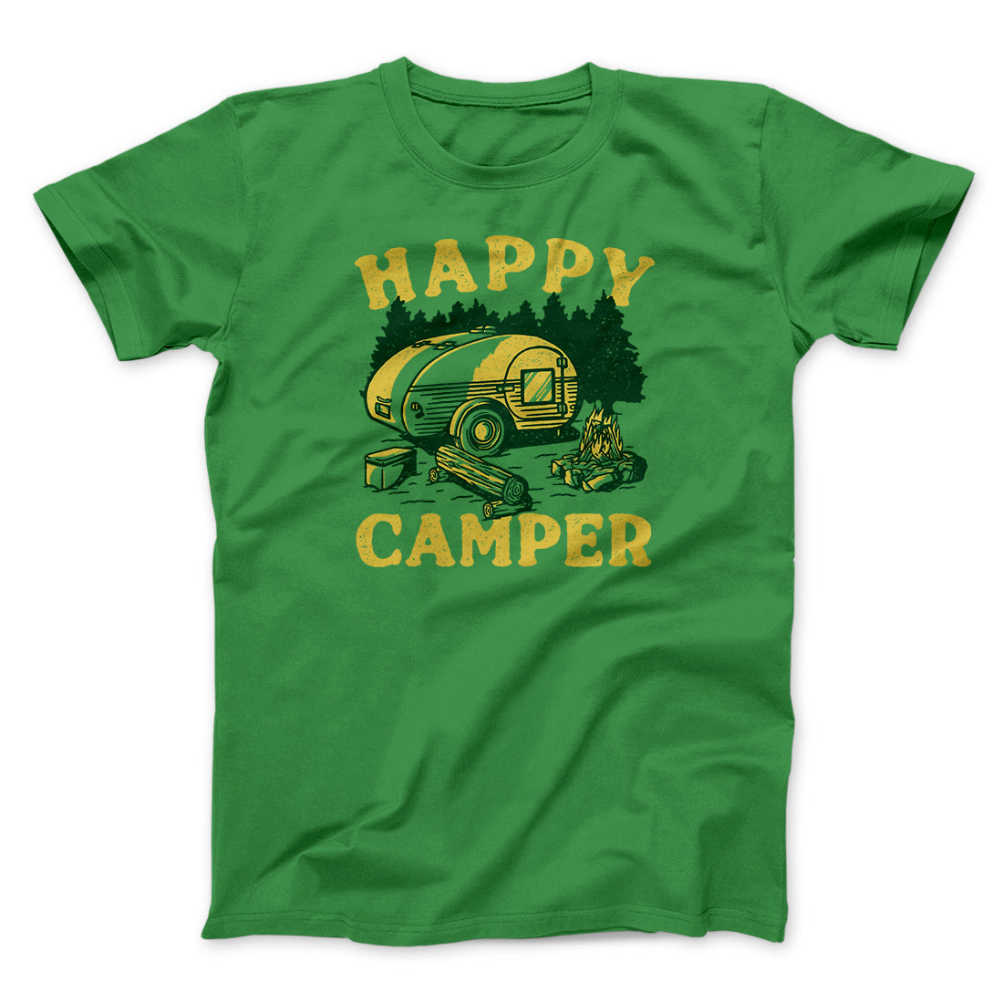 Happy Camper Men/Unisex T-Shirt | Funny Shirt from Famous In Real Life