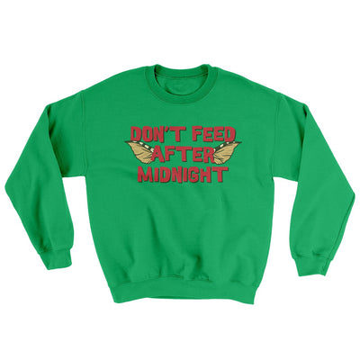 Don't Feed After Midnight Ugly Sweater Irish Green | Funny Shirt from Famous In Real Life