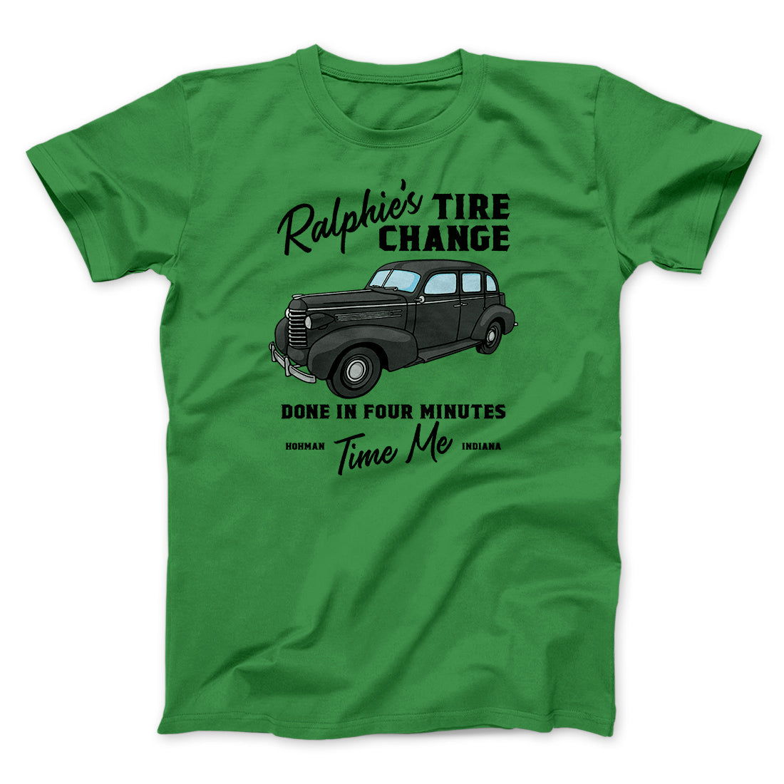 Ralphie's Tire Change Funny Movie Men/Unisex T-Shirt | Funny Shirt from Famous In Real Life