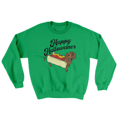 Happy Hallowiener Ugly Sweater Irish Green | Funny Shirt from Famous In Real Life