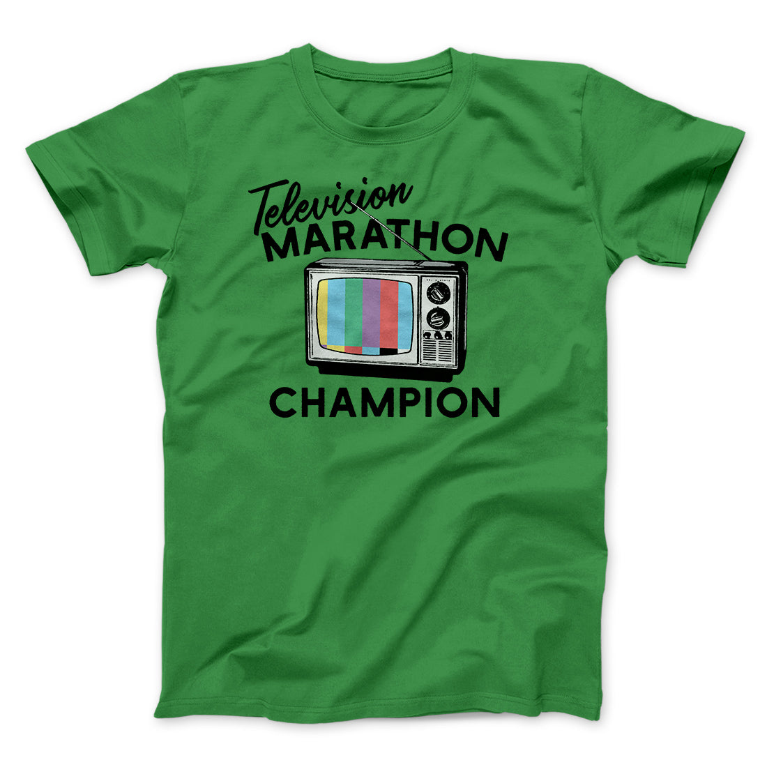 Television Marathon Champion Funny Movie Men/Unisex T-Shirt | Funny Shirt from Famous In Real Life
