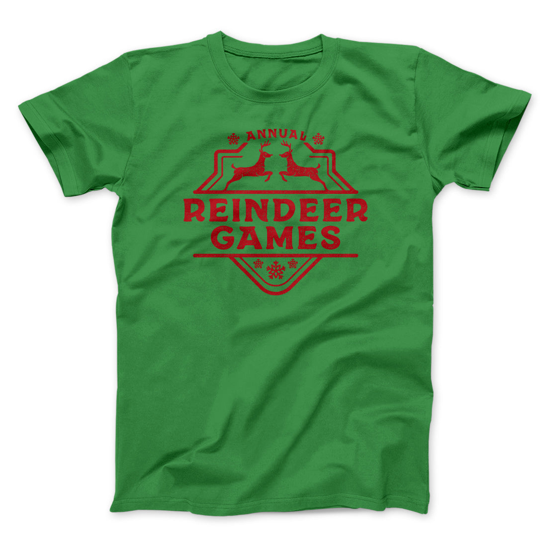Reindeer Games Men/Unisex T-Shirt Kelly | Funny Shirt from Famous In Real Life