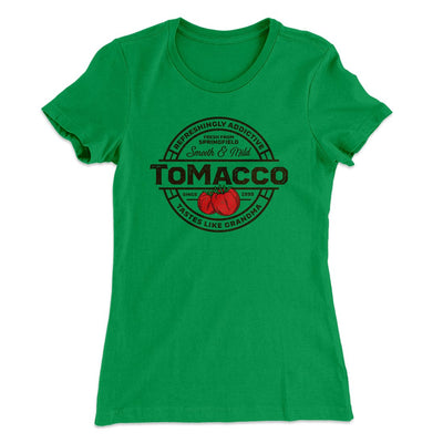 Tomacco Women's T-Shirt Kelly Green | Funny Shirt from Famous In Real Life