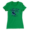 Blue Cat Lodge Women's T-Shirt Kelly Green | Funny Shirt from Famous In Real Life