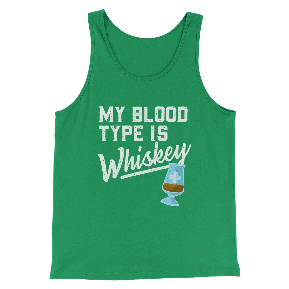 My Blood Type Is Whiskey Men/Unisex Tank | Funny Shirt from Famous In Real Life