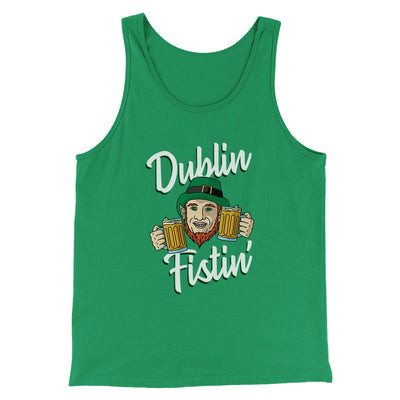 Dublin Fistin' Men/Unisex Tank Kelly | Funny Shirt from Famous In Real Life