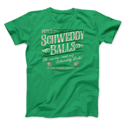 Schweddy Balls Men/Unisex T-Shirt Kelly | Funny Shirt from Famous In Real Life