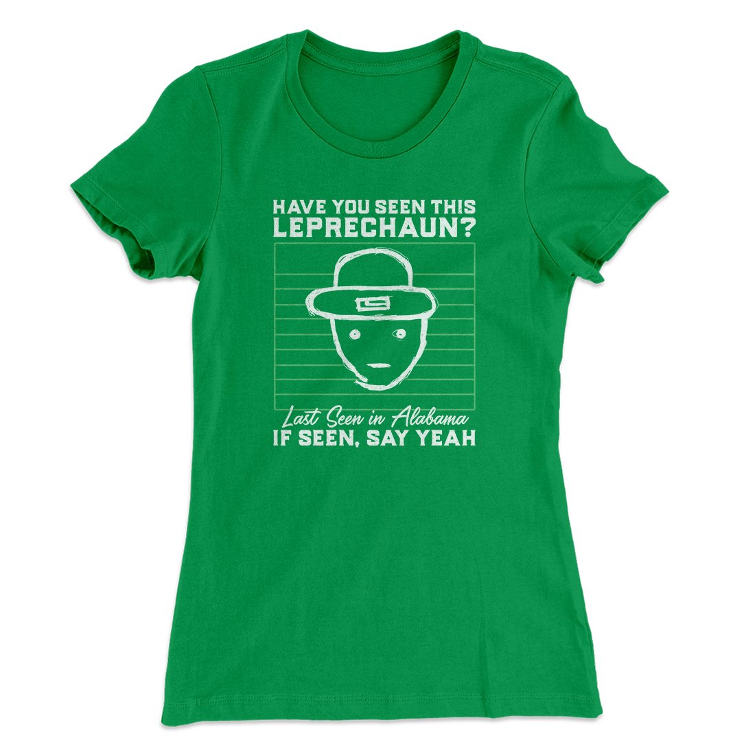 Alabama Leprechaun Amateur Sketch Women's T-Shirt | Funny Shirt from Famous In Real Life
