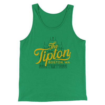 The Tipton Hotel Men/Unisex Tank Top Kelly | Funny Shirt from Famous In Real Life