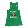 Whiskey Business Women's Flowey Tank Top Kelly | Funny Shirt from Famous In Real Life