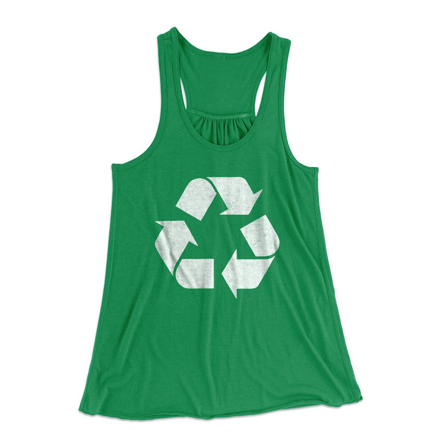 Recycle Symbol Women's Flowey Tank Top | Funny Shirt from Famous In Real Life