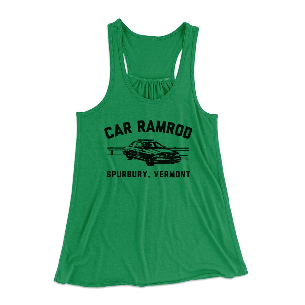 Car Ramrod Women's Flowey Tank Top Kelly | Funny Shirt from Famous In Real Life