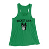 Bucket List Women's Flowey Tank Top Kelly | Funny Shirt from Famous In Real Life