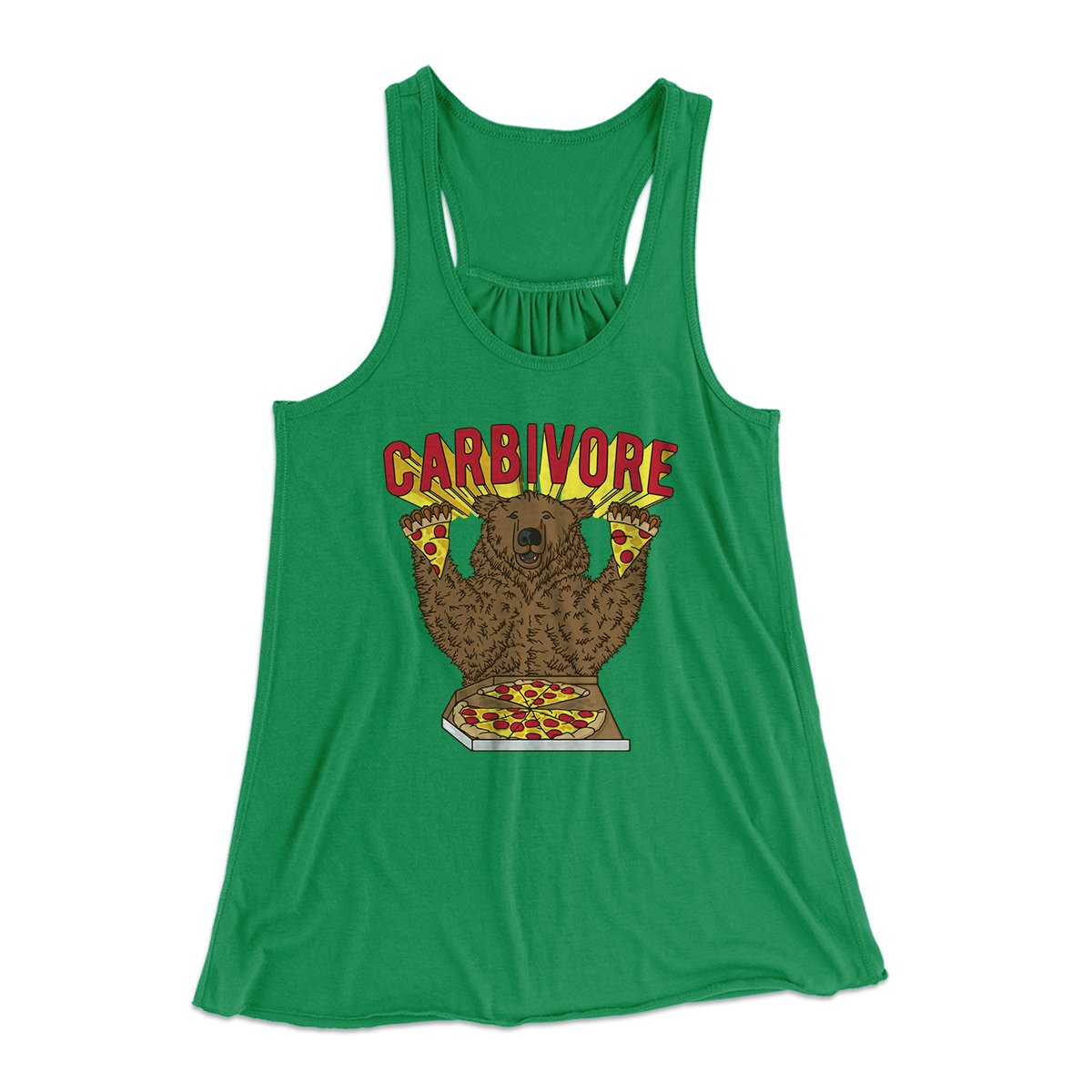 Carbivore Funny Women's Flowey Tank Top | Funny Shirt from Famous In Real Life