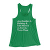 Substitute Teacher Names Women's Flowey Tank Top Kelly | Funny Shirt from Famous In Real Life