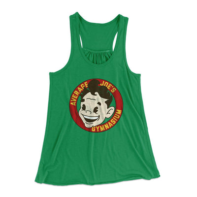 Average Joe's Gymnasium Women's Flowey Tank Top Kelly | Funny Shirt from Famous In Real Life