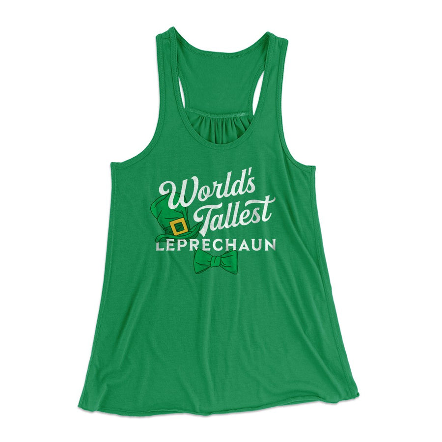World's Tallest Leprechaun Women's Flowey Tank Top | Funny Shirt from Famous In Real Life