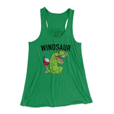 Winosaur Funny Women's Flowey Tank Top Kelly | Funny Shirt from Famous In Real Life