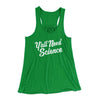 Y'all Need Science Women's Flowey Tank Top Kelly Green | Funny Shirt from Famous In Real Life