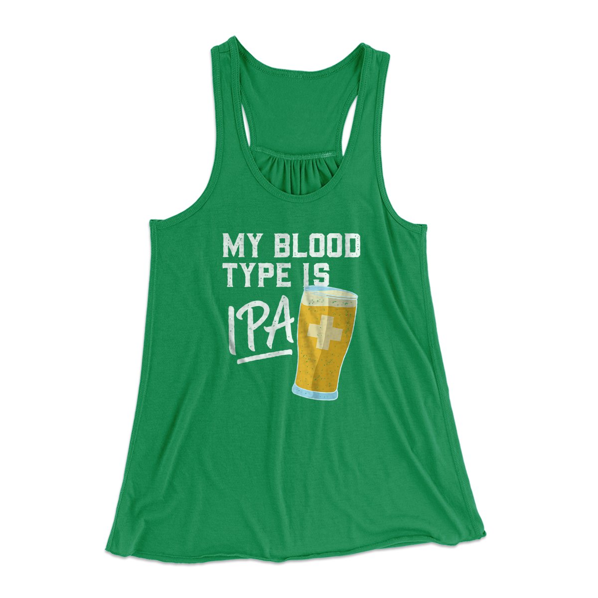 My Blood Type Is IPA Women's Flowey Tank Top | Funny Shirt from Famous In Real Life