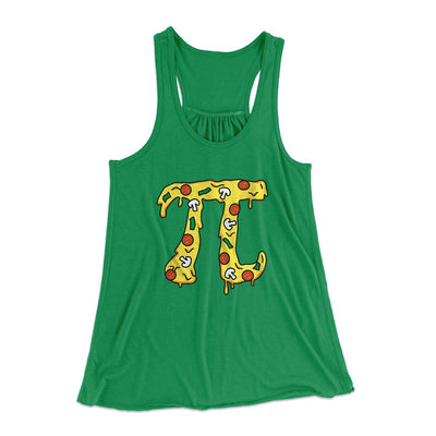 Pizza Pi Women's Flowey Tank Top Kelly | Funny Shirt from Famous In Real Life