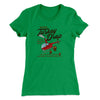 WKRP Turkey Drop Funny Thanksgiving Women's T-Shirt Kelly Green | Funny Shirt from Famous In Real Life