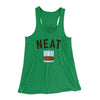 Whiskey- Neat Women's Flowey Tank Top Kelly | Funny Shirt from Famous In Real Life