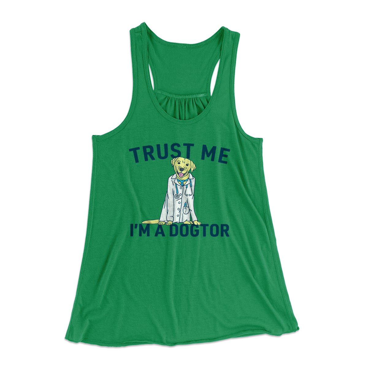 Trust Me I'm A Dogtor Funny Women's Flowey Tank Top | Funny Shirt from Famous In Real Life