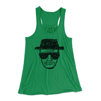 Heisenberg Women's Flowey Tank Top Kelly | Funny Shirt from Famous In Real Life