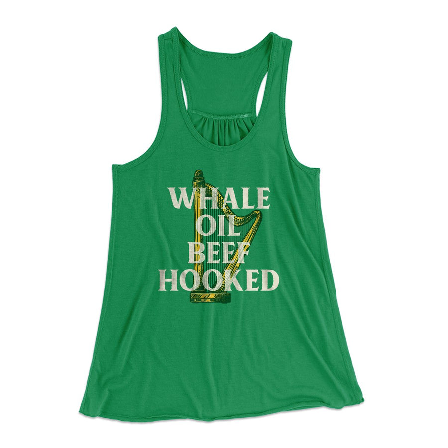 Whale Oil Beef Hooked Women's Flowey Tank Top | Funny Shirt from Famous In Real Life