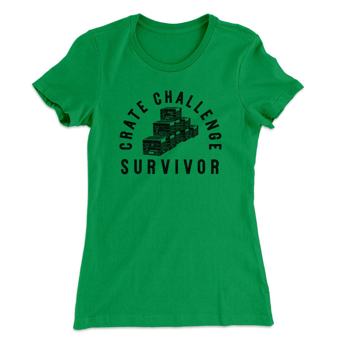 Crate Challenge Survivor 2021 Funny Women's T-Shirt | Funny Shirt from Famous In Real Life