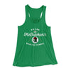 Big Ern McCracken's Bowling School Women's Flowey Tank Top Kelly | Funny Shirt from Famous In Real Life