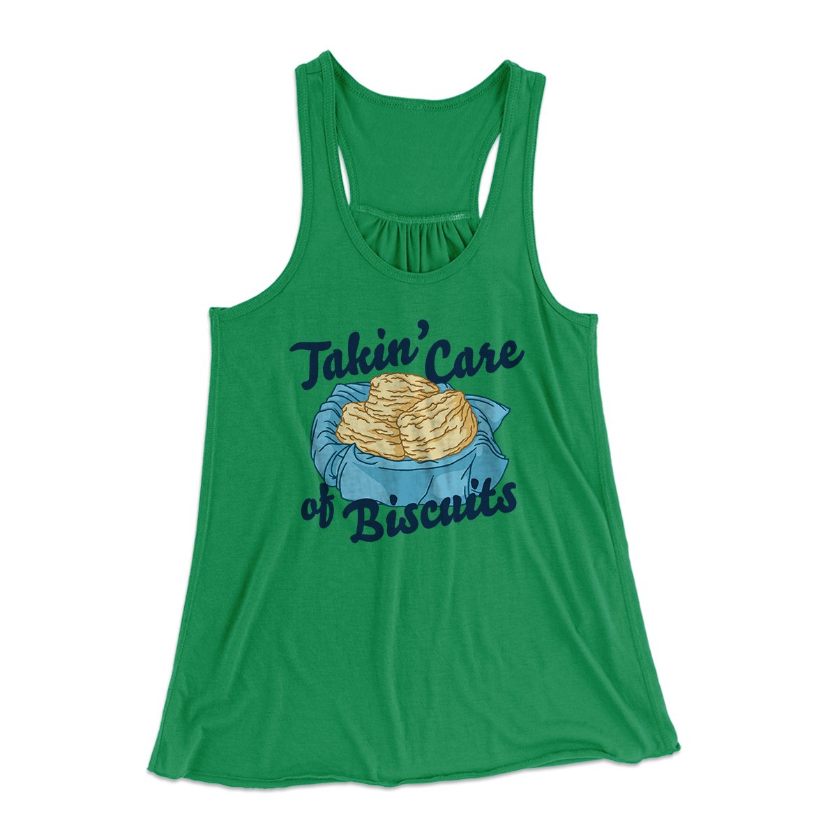 Taking Care Of Biscuits Funny Women's Flowey Tank Top | Funny Shirt from Famous In Real Life