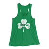 100% Irish Women's Flowey Tank Top Kelly | Funny Shirt from Famous In Real Life