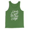 Here To Pet The Dogs Men/Unisex Tank Leaf | Funny Shirt from Famous In Real Life