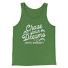 Chase Your Dreams With Whiskey Men/Unisex Tank Leaf | Funny Shirt from Famous In Real Life