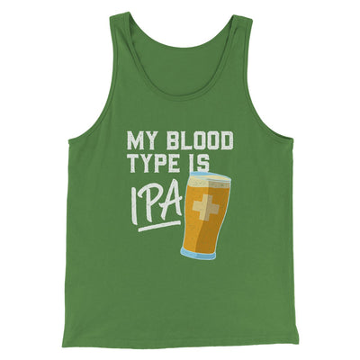 My Blood Type Is IPA Men/Unisex Tank Leaf | Funny Shirt from Famous In Real Life