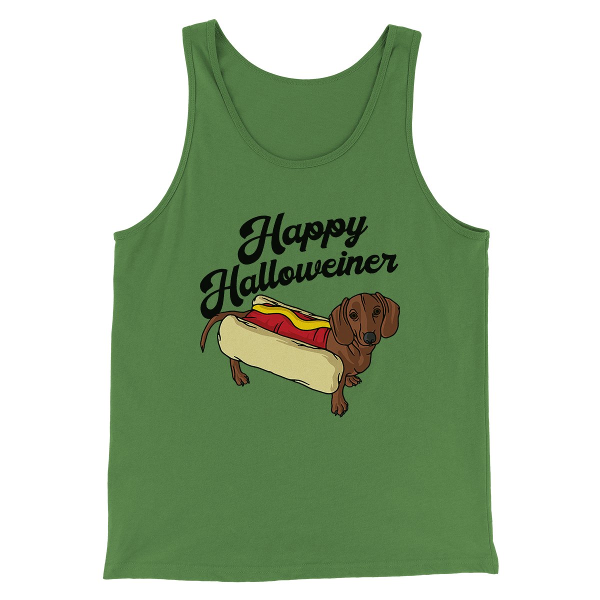 Happy Hallowiener Men/Unisex Tank Top | Funny Shirt from Famous In Real Life