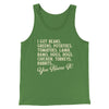 You Name It Funny Thanksgiving Men/Unisex Tank Top Leaf | Funny Shirt from Famous In Real Life