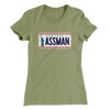 Assman Women's T-Shirt Light Olive | Funny Shirt from Famous In Real Life