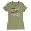 The Night The Reindeer Died Women's T-Shirt Light Olive | Funny Shirt from Famous In Real Life
