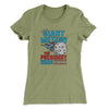 Giant Meteor 2024 Women's T-Shirt Light Olive | Funny Shirt from Famous In Real Life