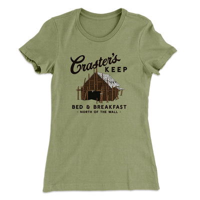 Craster's Keep Women's T-Shirt Light Olive | Funny Shirt from Famous In Real Life